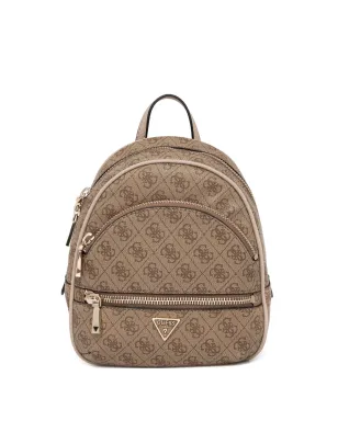 GUESS USA モノグラム柄ジップポケット付きバックパック - サムネイル1