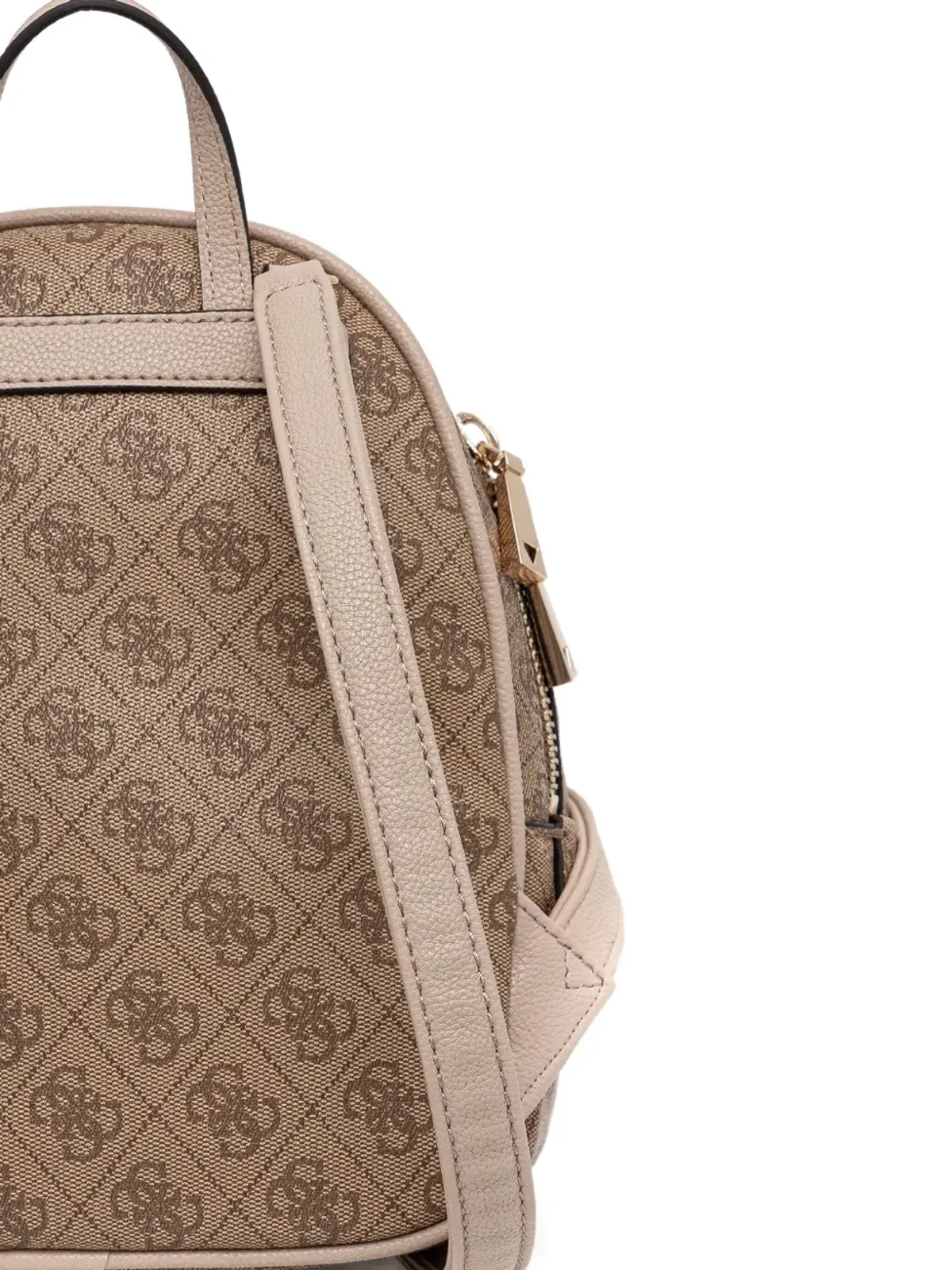 GUESS USA モノグラム柄ジップポケット付きバックパック - 画像4