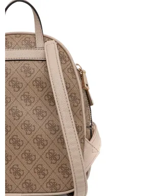GUESS USA モノグラム柄ジップポケット付きバックパック - サムネイル4
