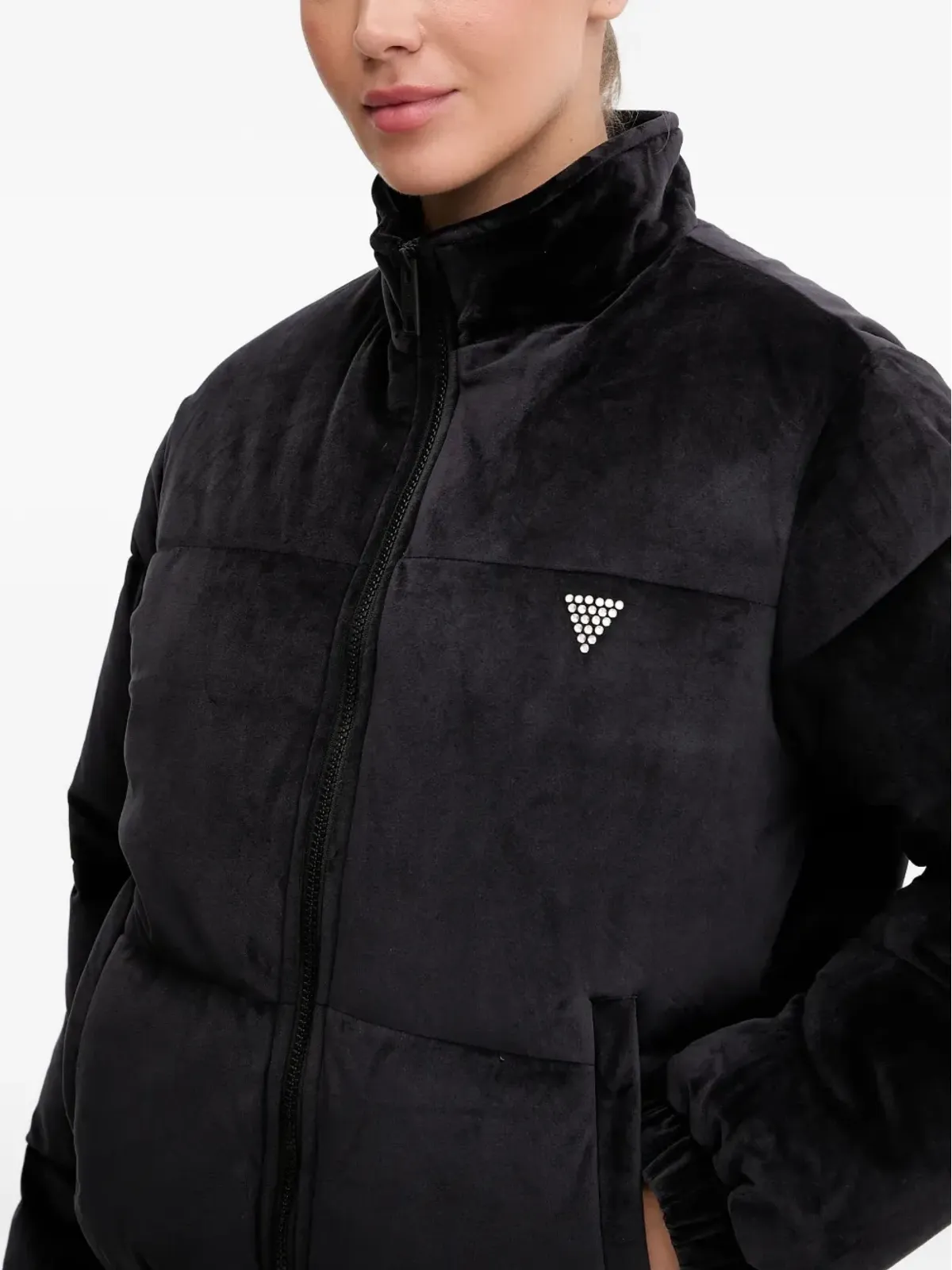 GUESS USA ロゴディテール ダウンジャケット - ブラック - 画像4