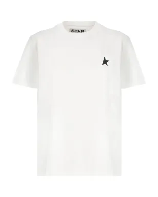 Golden Goose クルーネック コットンTシャツ - ホワイト - サムネイル1