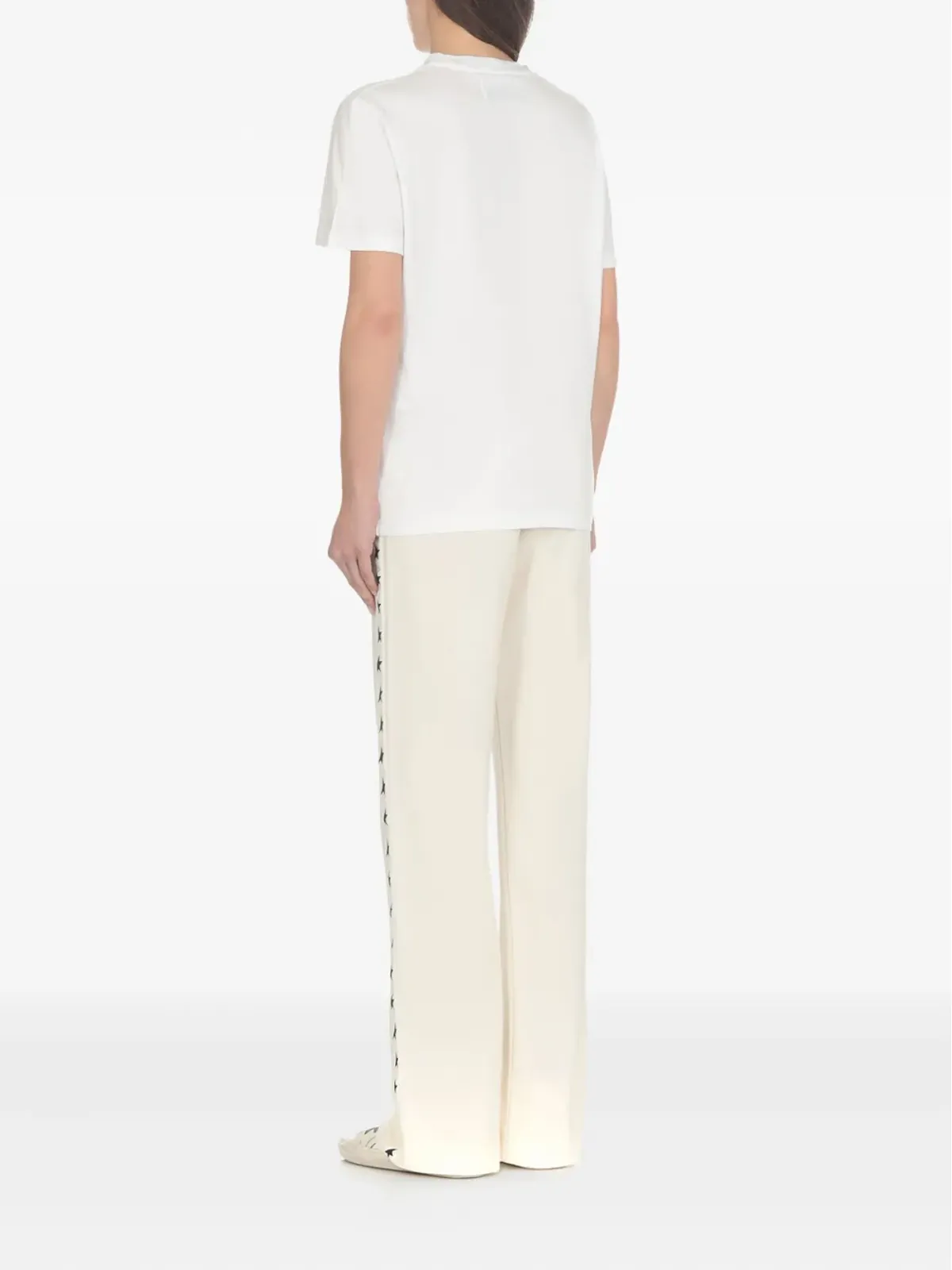 Golden Goose クルーネック コットンTシャツ - ホワイト - 画像4
