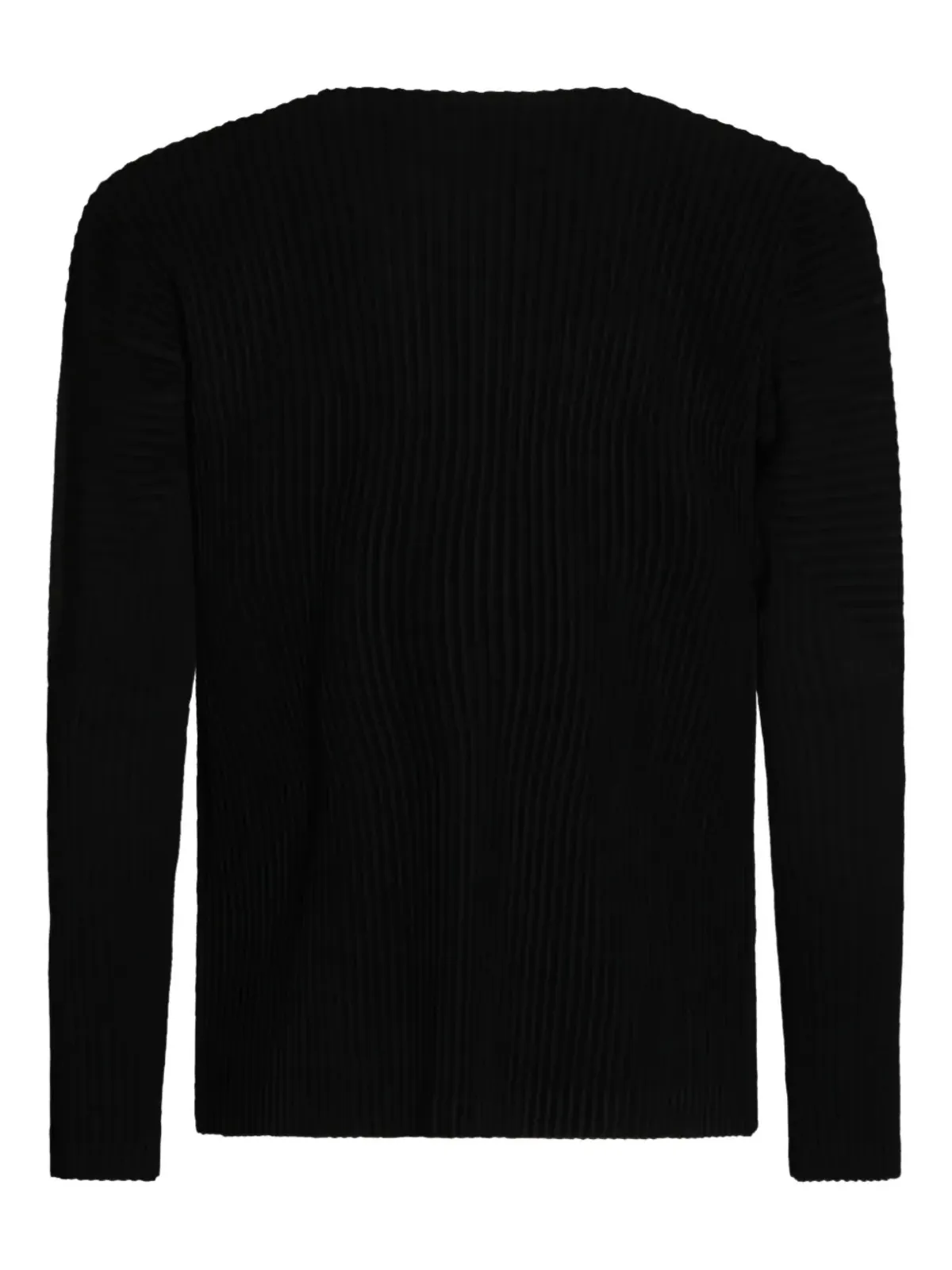 Homme Plissé Issey Miyake プリーツ長袖Tシャツ ブラック - 画像2