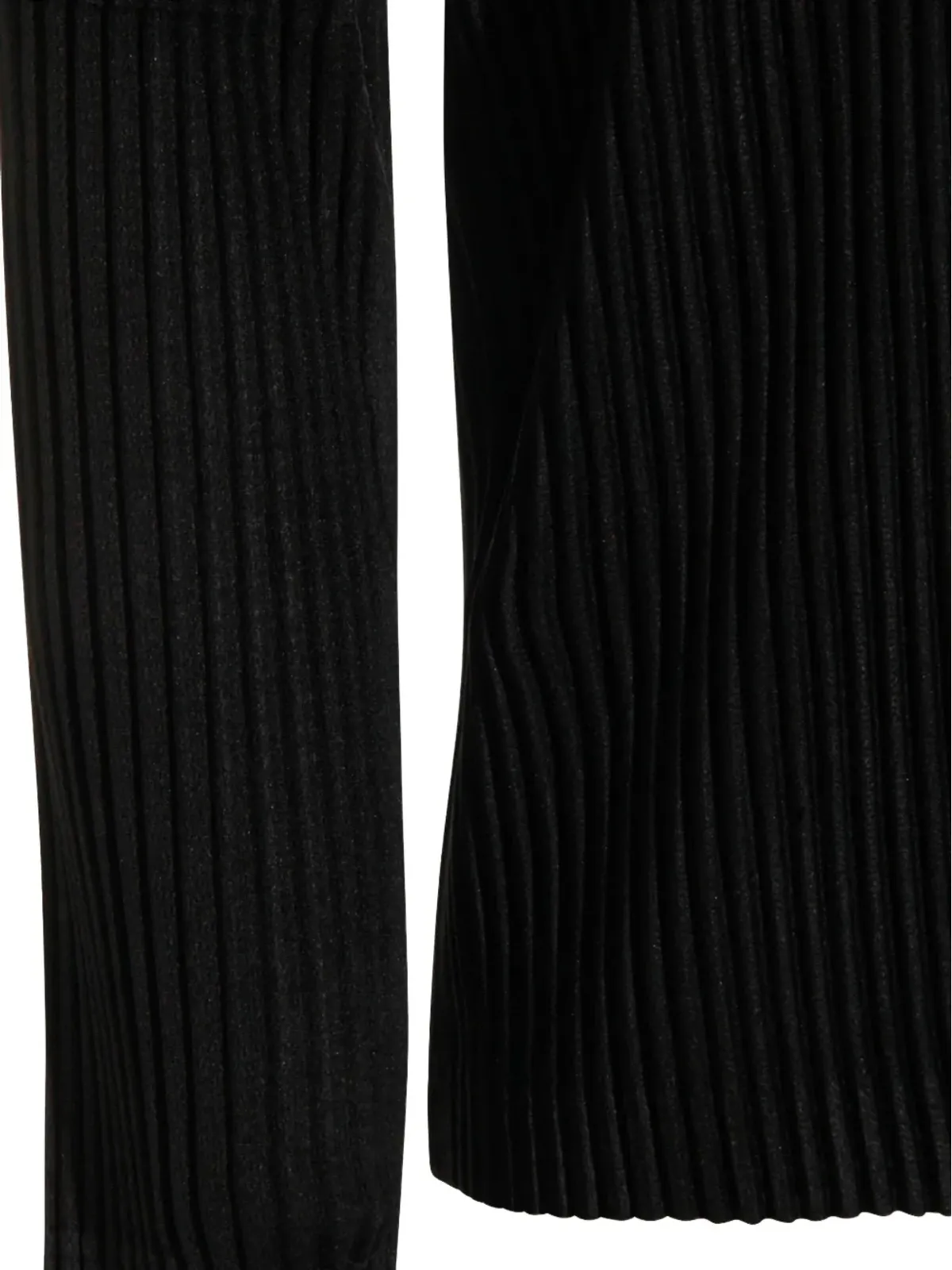 Homme Plissé Issey Miyake プリーツ長袖Tシャツ ブラック - 画像4