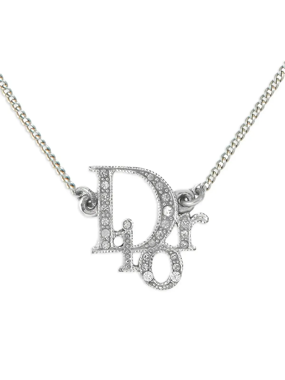 Christian Dior Pre-Owned 1990年代 ロゴペンダントネックレス - 画像2