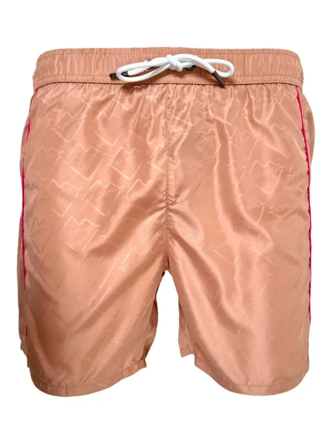 Iceberg Iceberg ロゴ柄サイドストライプ水着ショーツの商品画像