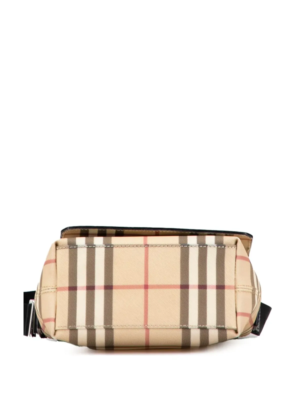 Burberry ビンテージ 2003 House Check キャンバス フラップ クロスボディバッグ - ブラウン - 画像4