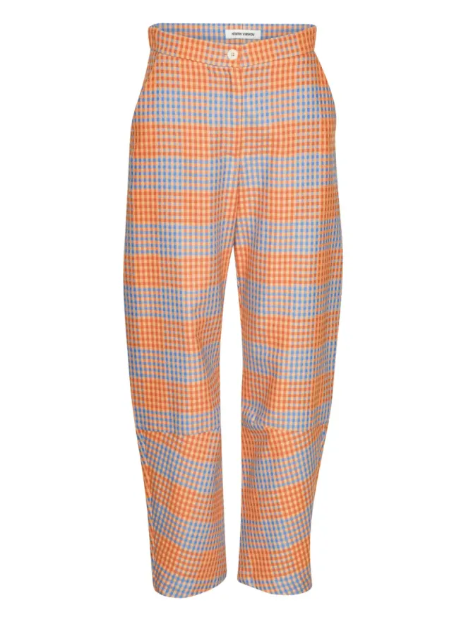 Henrik Vibskov Henrik Vibskov チェック柄ハイウエストパンツの商品画像