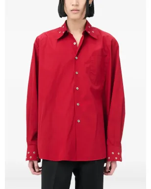 OUR LEGACY Above eyelet shirt - Red - サムネイル3