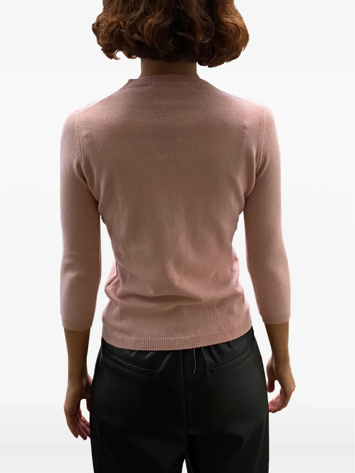 LA ROSE クルーネック カシミヤセーター - 画像3