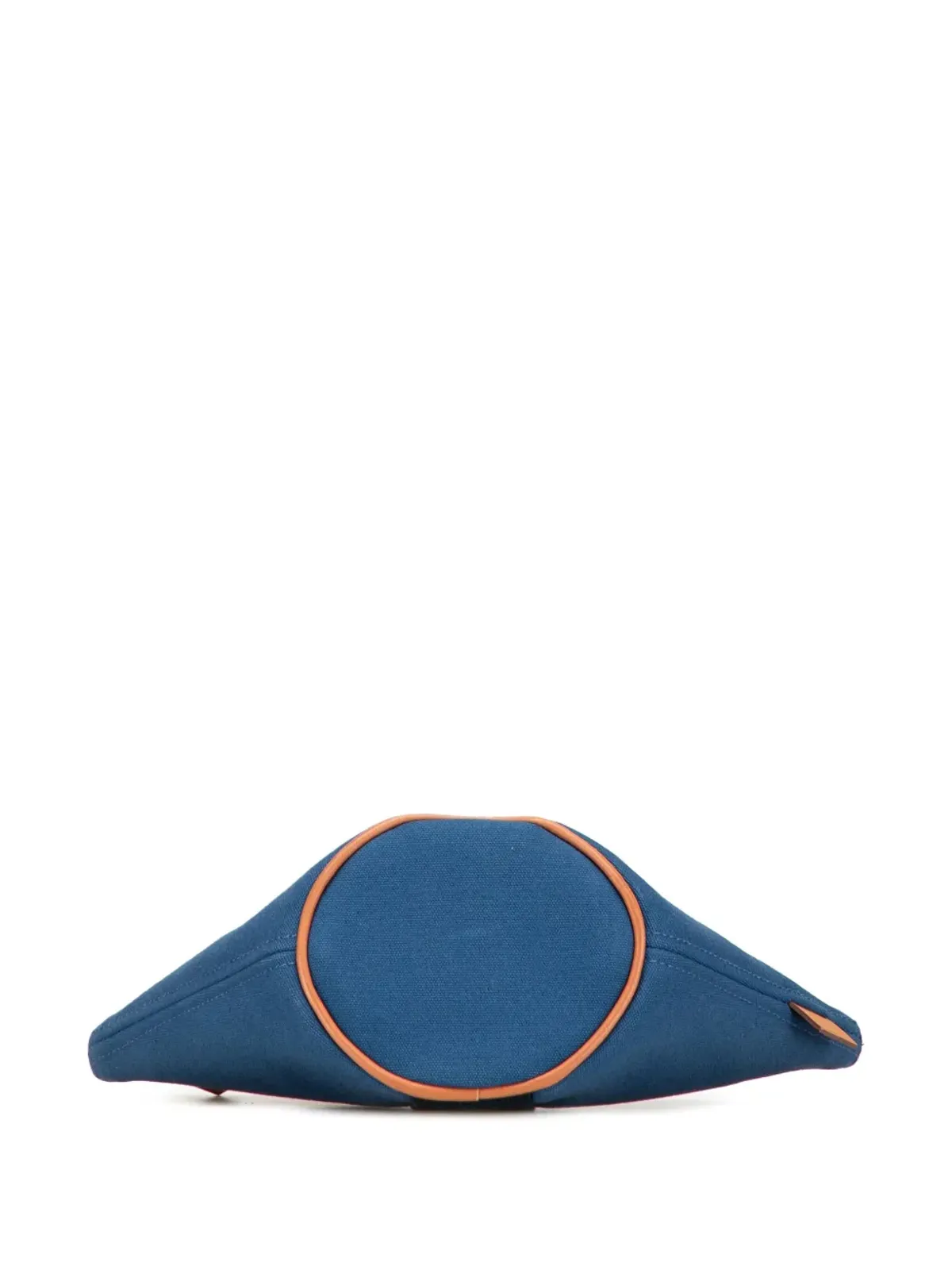 Hermès ヴィンテージ 2000-2023 ミニ Toile Palmyre ポーチ ブルー - 画像3