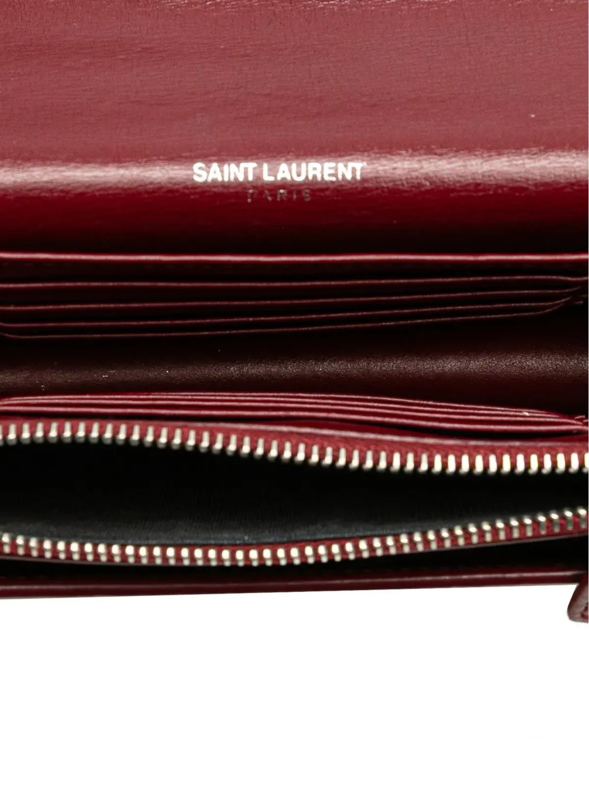 Saint Laurent Pre-Owned カーフスキン・モノグラム・サンセット・チェーンウォレット・クロスボディバッグ - 画像5