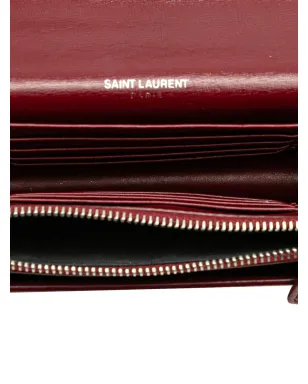 Saint Laurent Pre-Owned カーフスキン・モノグラム・サンセット・チェーンウォレット・クロスボディバッグ - サムネイル5