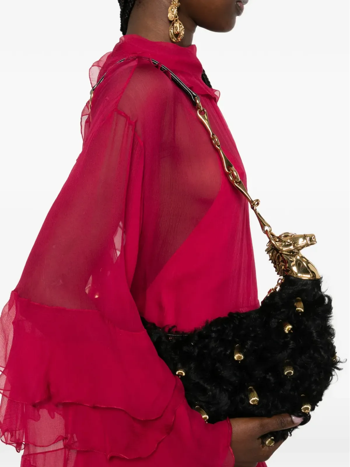 Chloé チェーンホースシアリングショルダーバッグ - 画像2