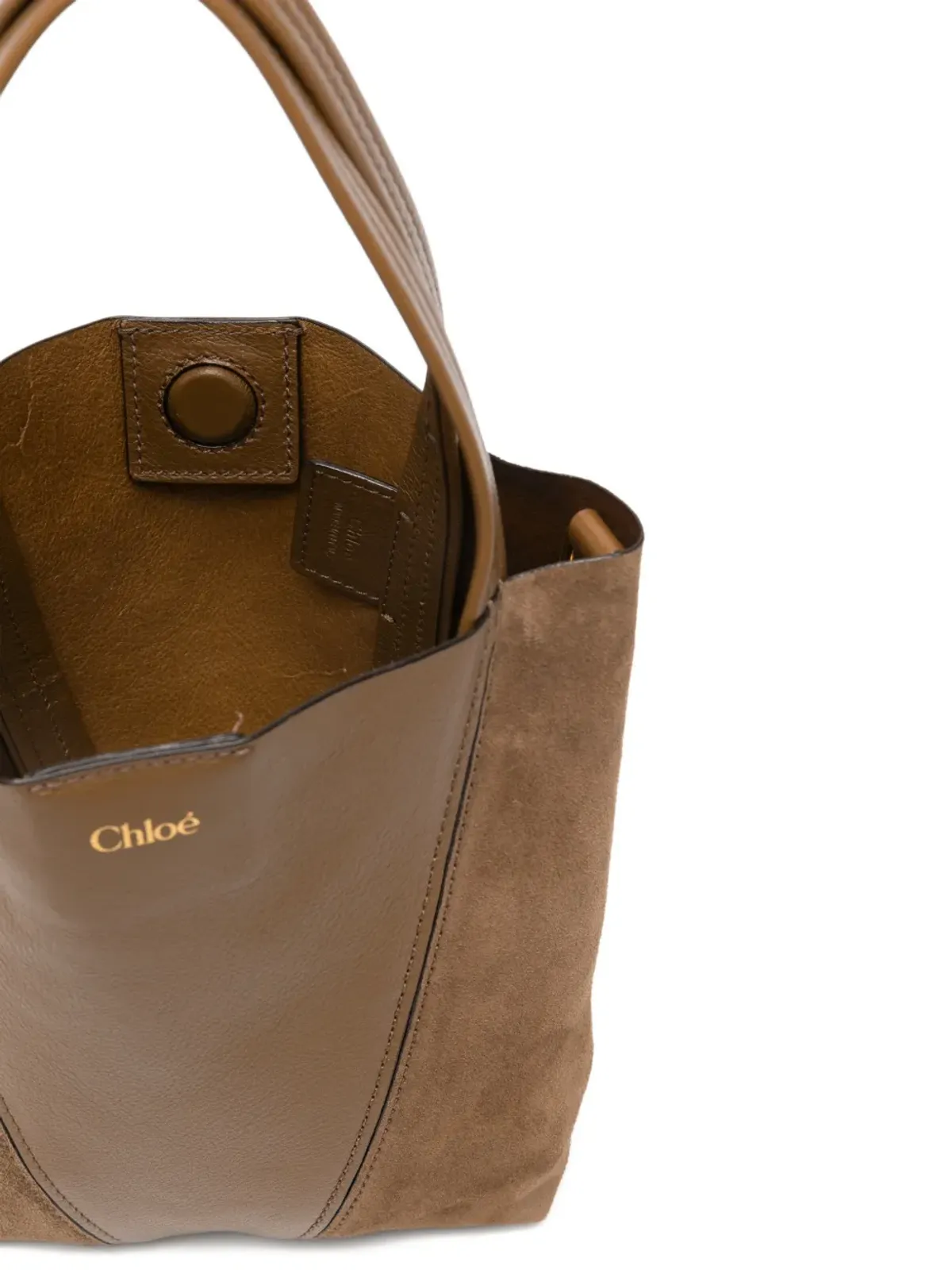 Chloé 小型 Spin グレインドレザートートバッグ - 画像5