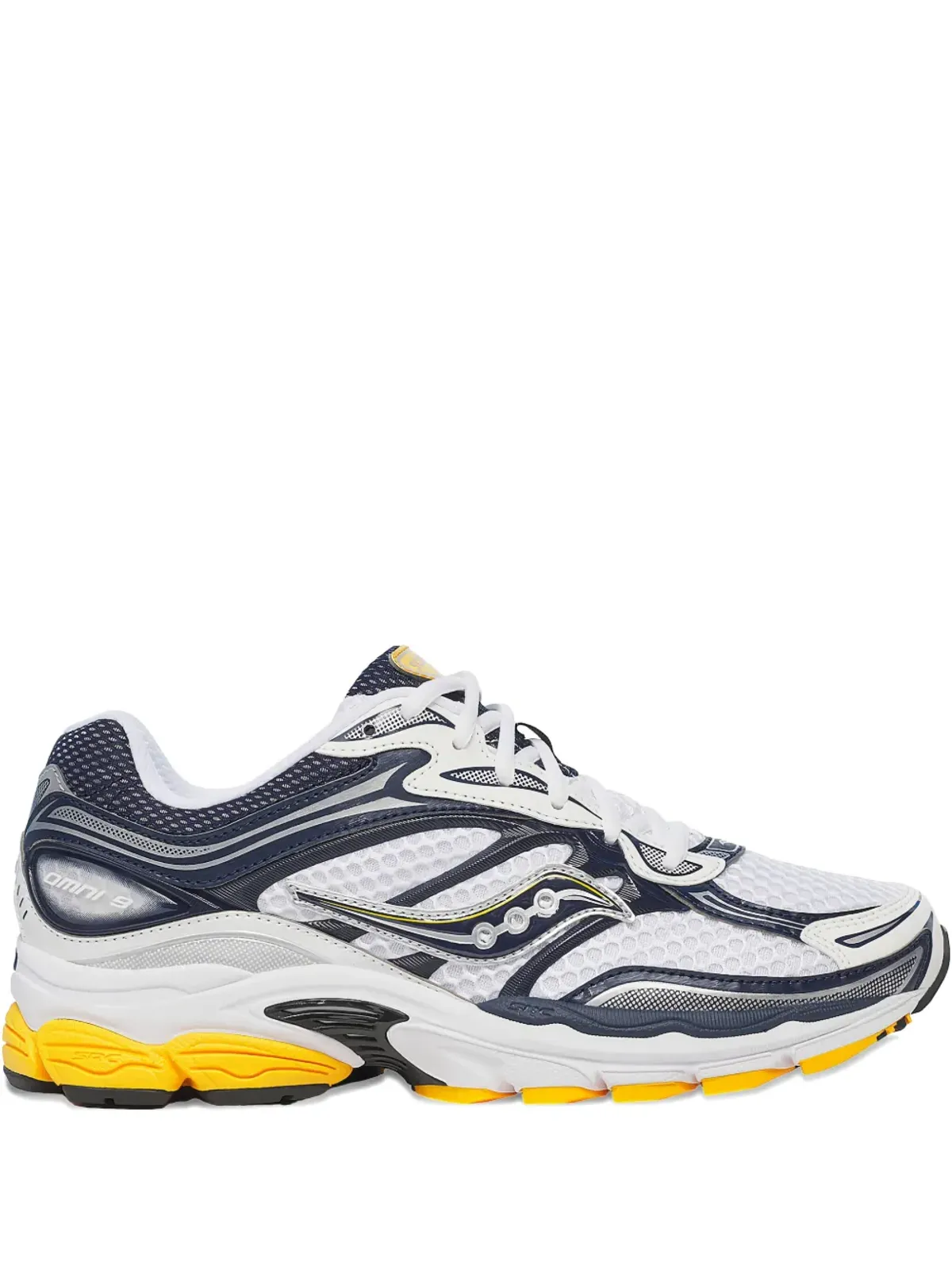 Saucony プロGrid Omni 9 ホワイト/ブルー スニーカー - 画像1