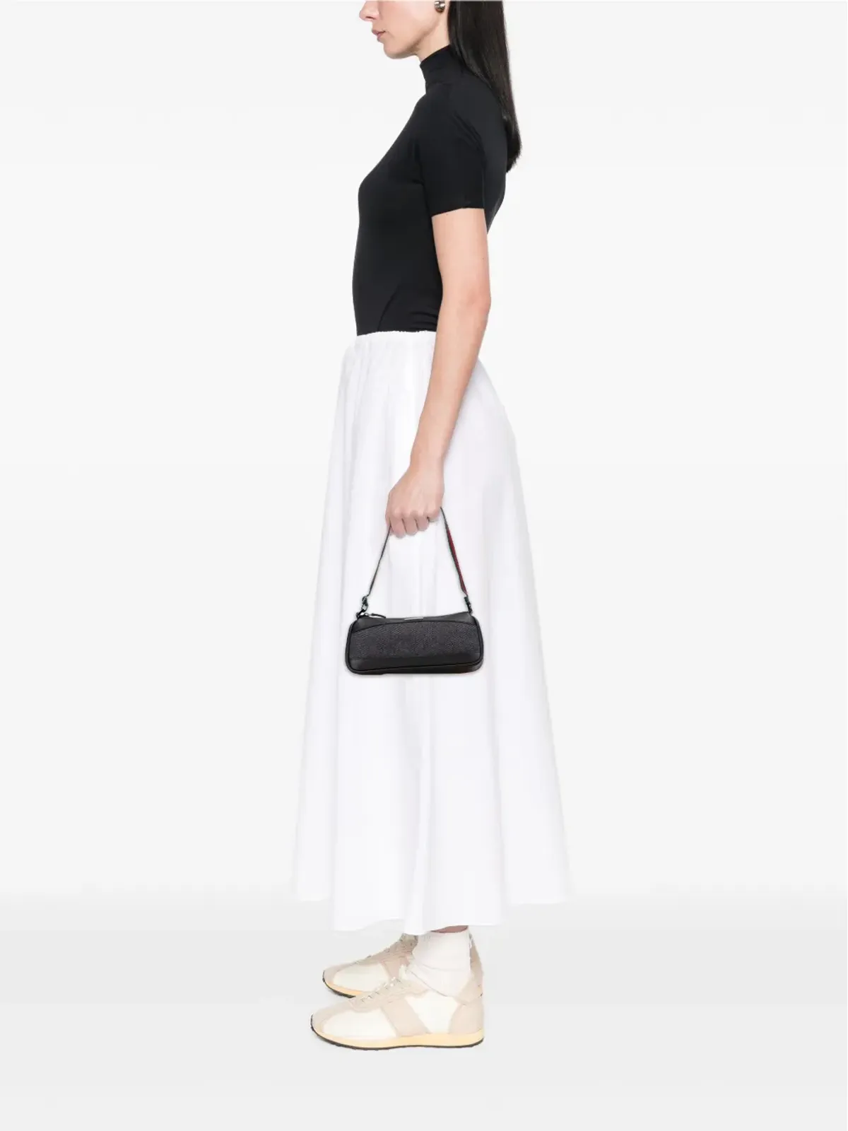 Gucci Pre-Owned デニムウェブショルダーバッグ - 画像2