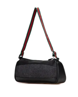 Gucci Pre-Owned デニムウェブショルダーバッグ - サムネイル3