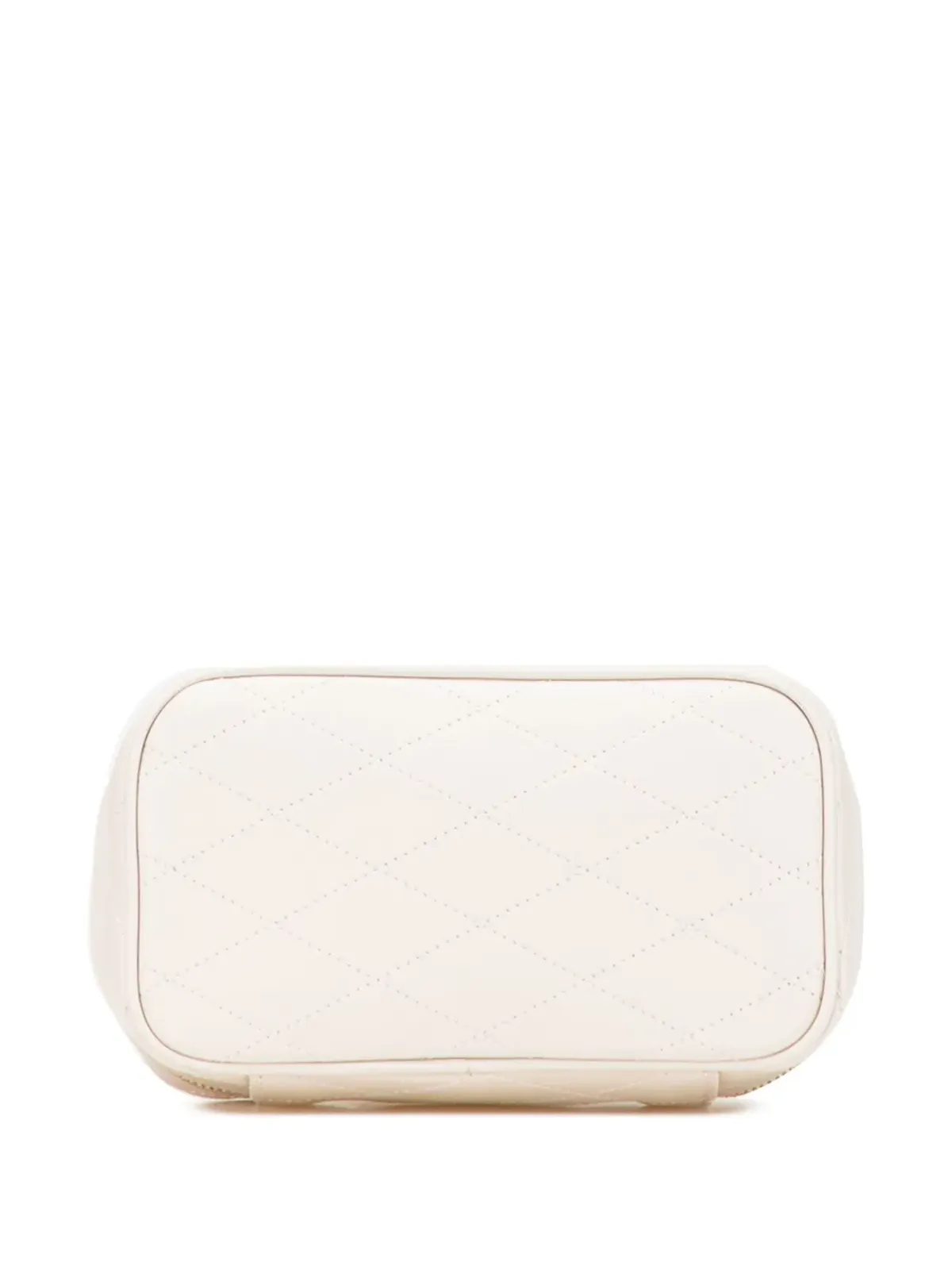 Saint Laurent ビンテージ 2021 Quilted Lambskin East West Case バニティバッグ - White - 画像4