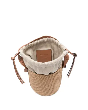 Chloé スモール ウッディ ラフィア バケットバッグ - サムネイル5