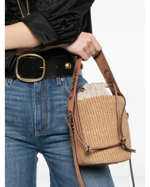 Chloé スモール ウッディ ラフィア バケットバッグ - サムネイル2
