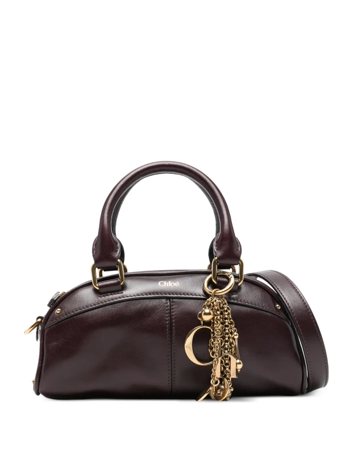 Chloé 小さなチャーム ボウリングハンドバッグ - Purple - 画像1