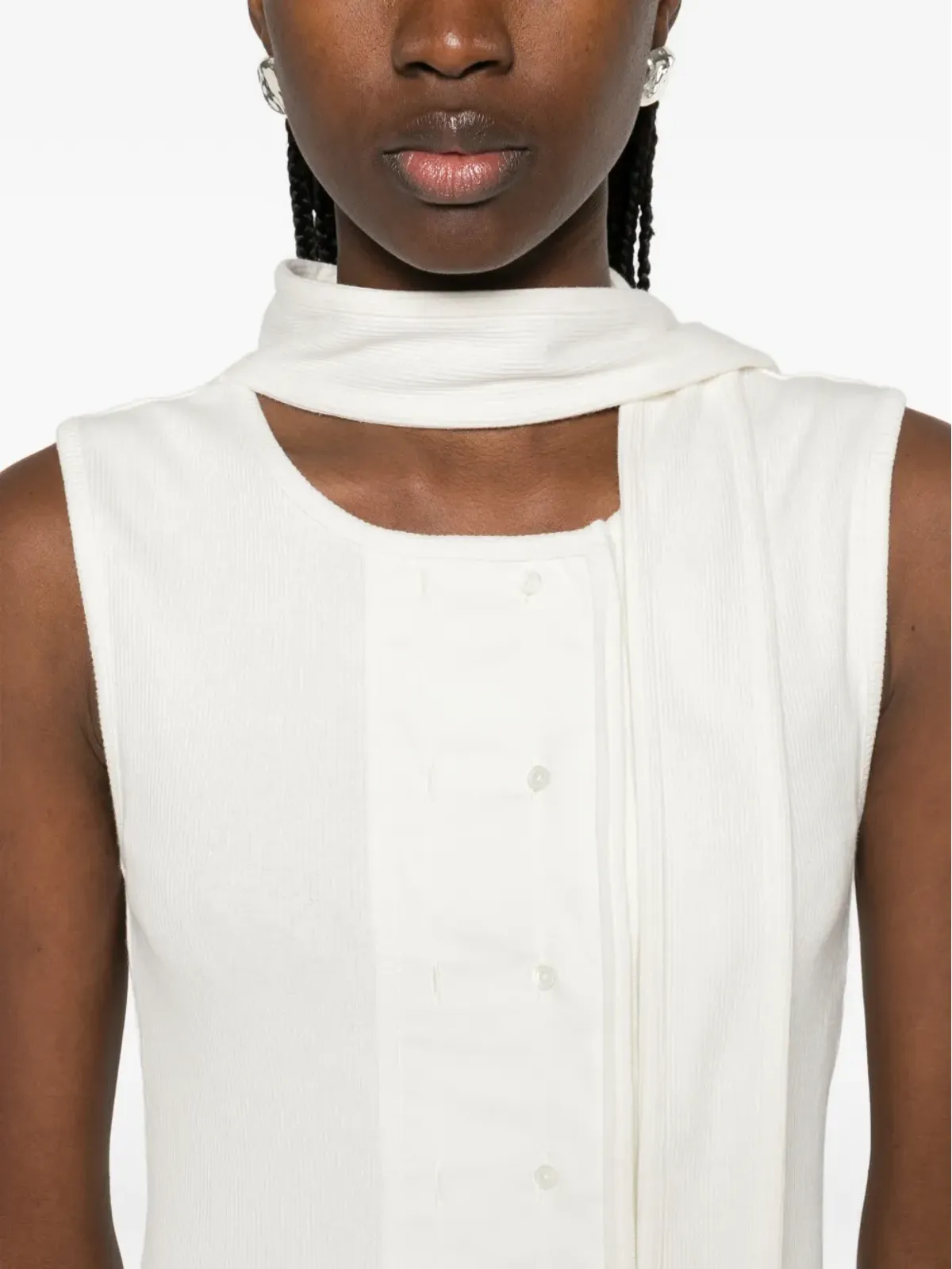 LEMAIRE sleeveless top - White - 画像5