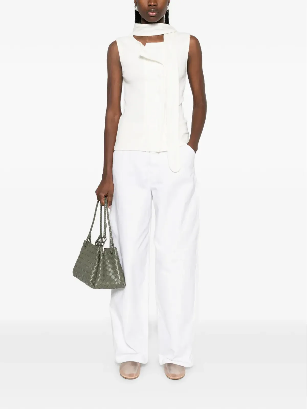 LEMAIRE sleeveless top - White - 画像2