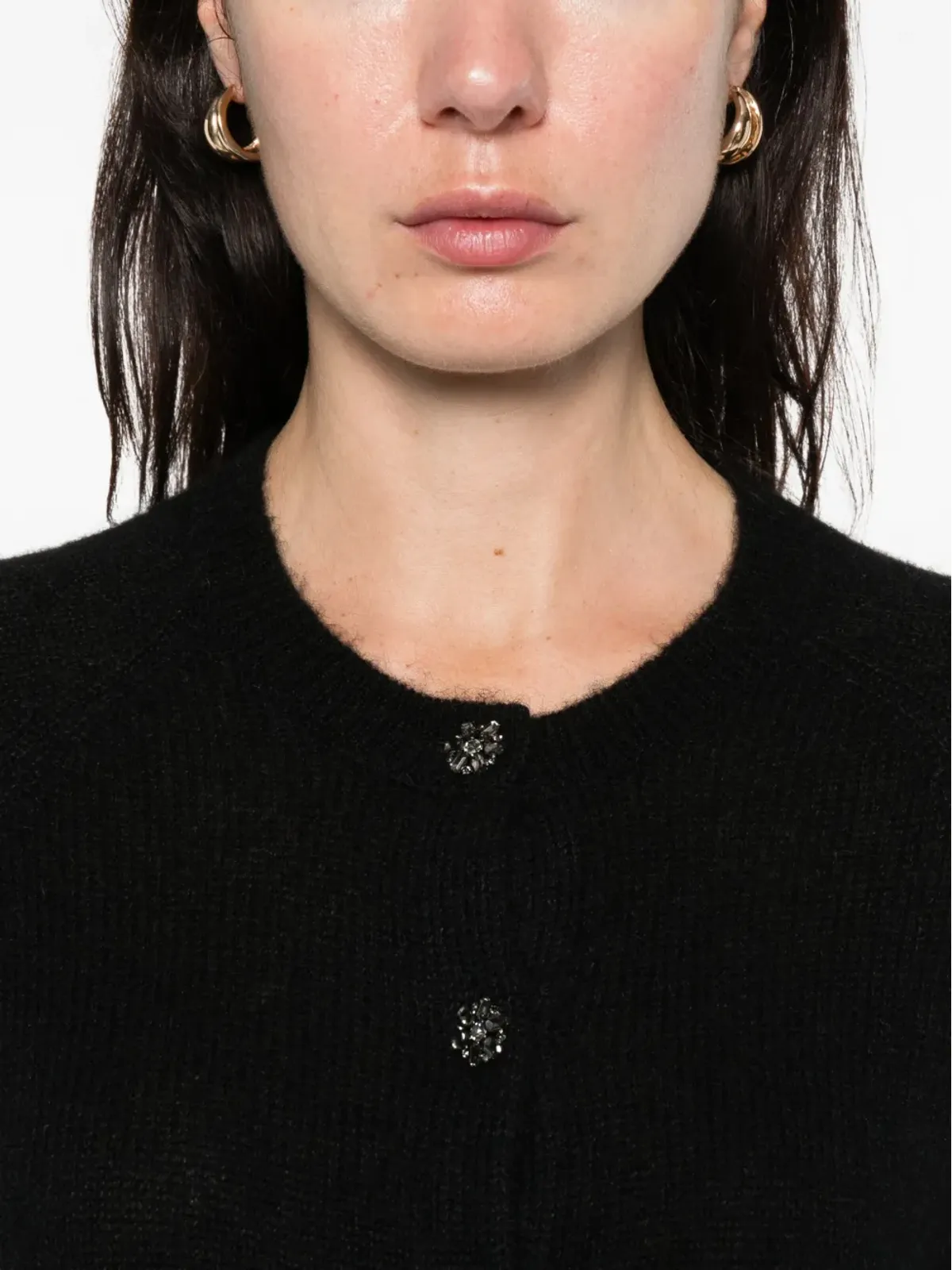 DÔEN Petra embellished-button cardigan - 画像5