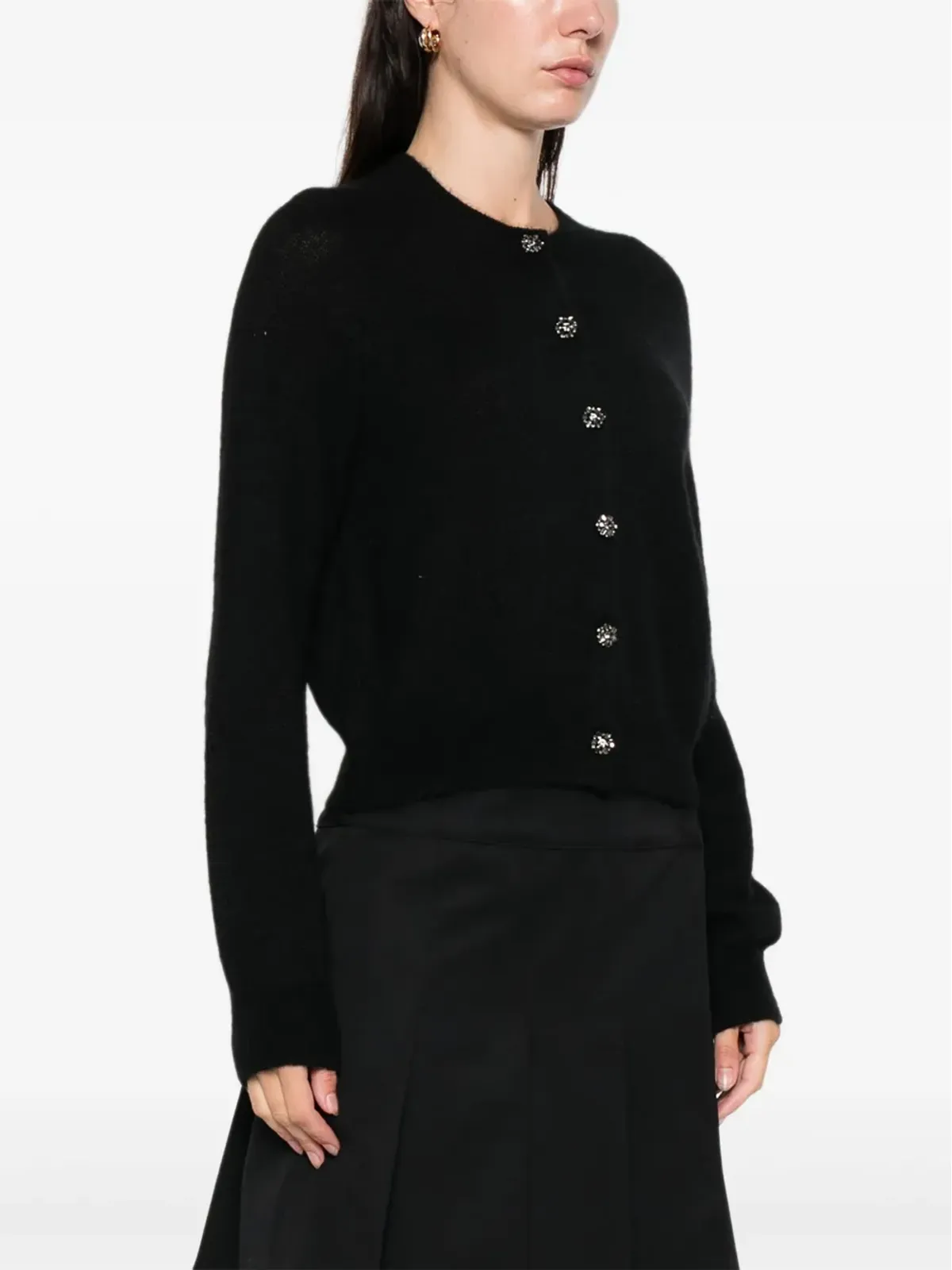 DÔEN Petra embellished-button cardigan - 画像3
