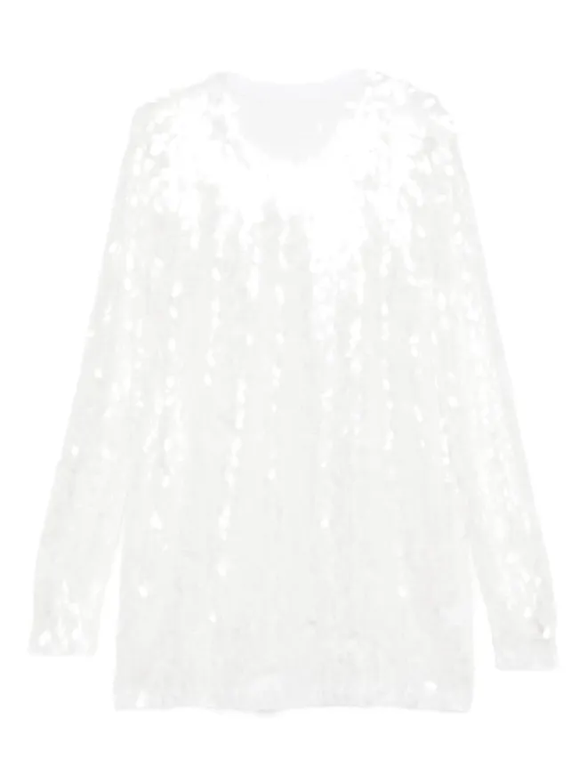 Norma Kamali Norma Kamali スパンコール付き クルーネック ミニドレスの商品画像