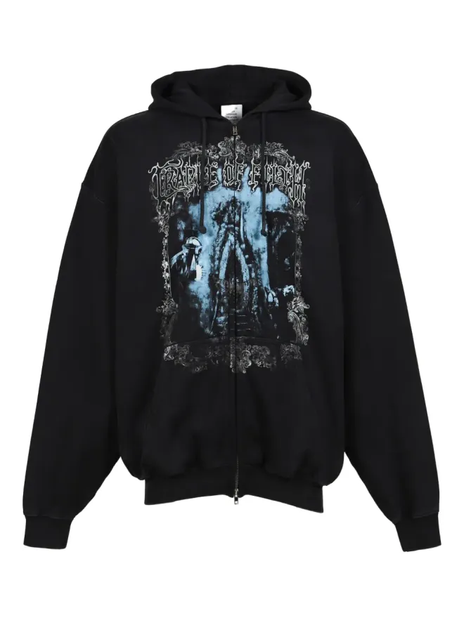 VETEMENTS VETEMENTS グラフィックプリントジップアップパーカーの商品画像