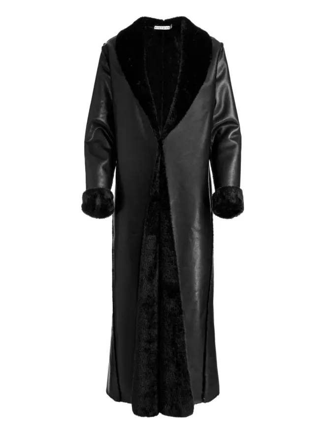 Alice + Olivia alice + olivia Shelby フェイクシアーリング マキシコートの商品画像