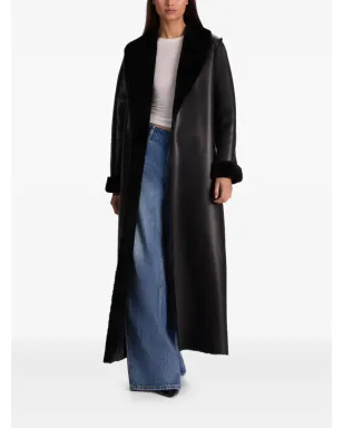 alice + olivia Shelby フェイクシアーリング マキシコート - サムネイル2
