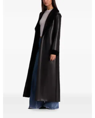 alice + olivia Shelby フェイクシアーリング マキシコート - サムネイル3