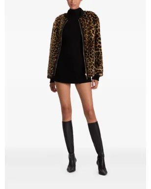 alice + olivia レオパード柄ボンバー ジャケット - サムネイル3