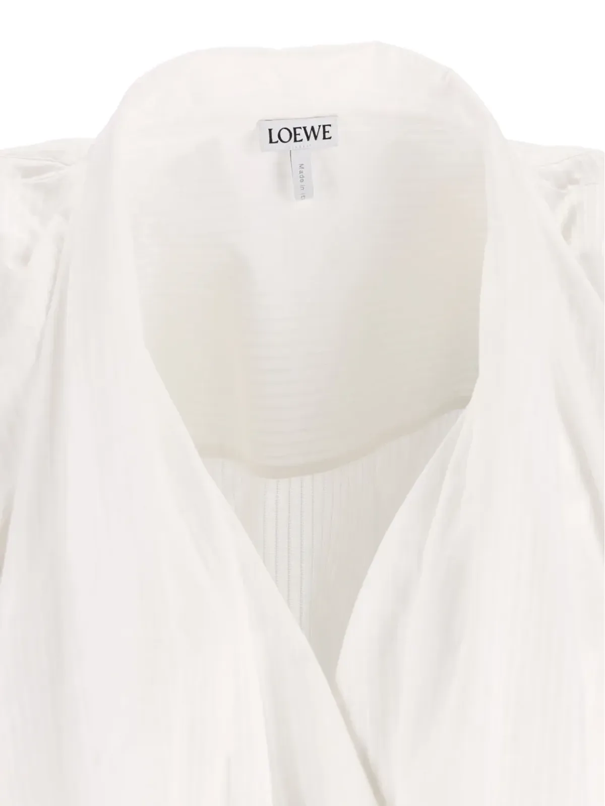 LOEWE プリーツ3/4袖ミニドレス - White - 画像4