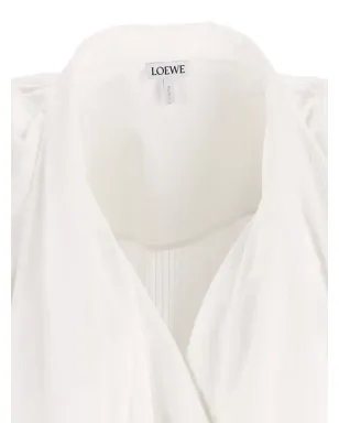 LOEWE プリーツ3/4袖ミニドレス - White - サムネイル4