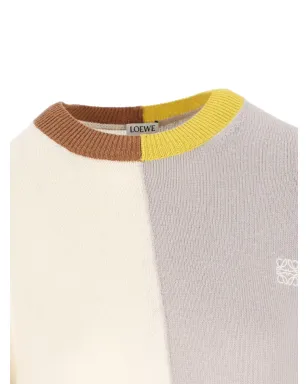 LOEWE カラーブロック アシンメトリーニットセーター - サムネイル4