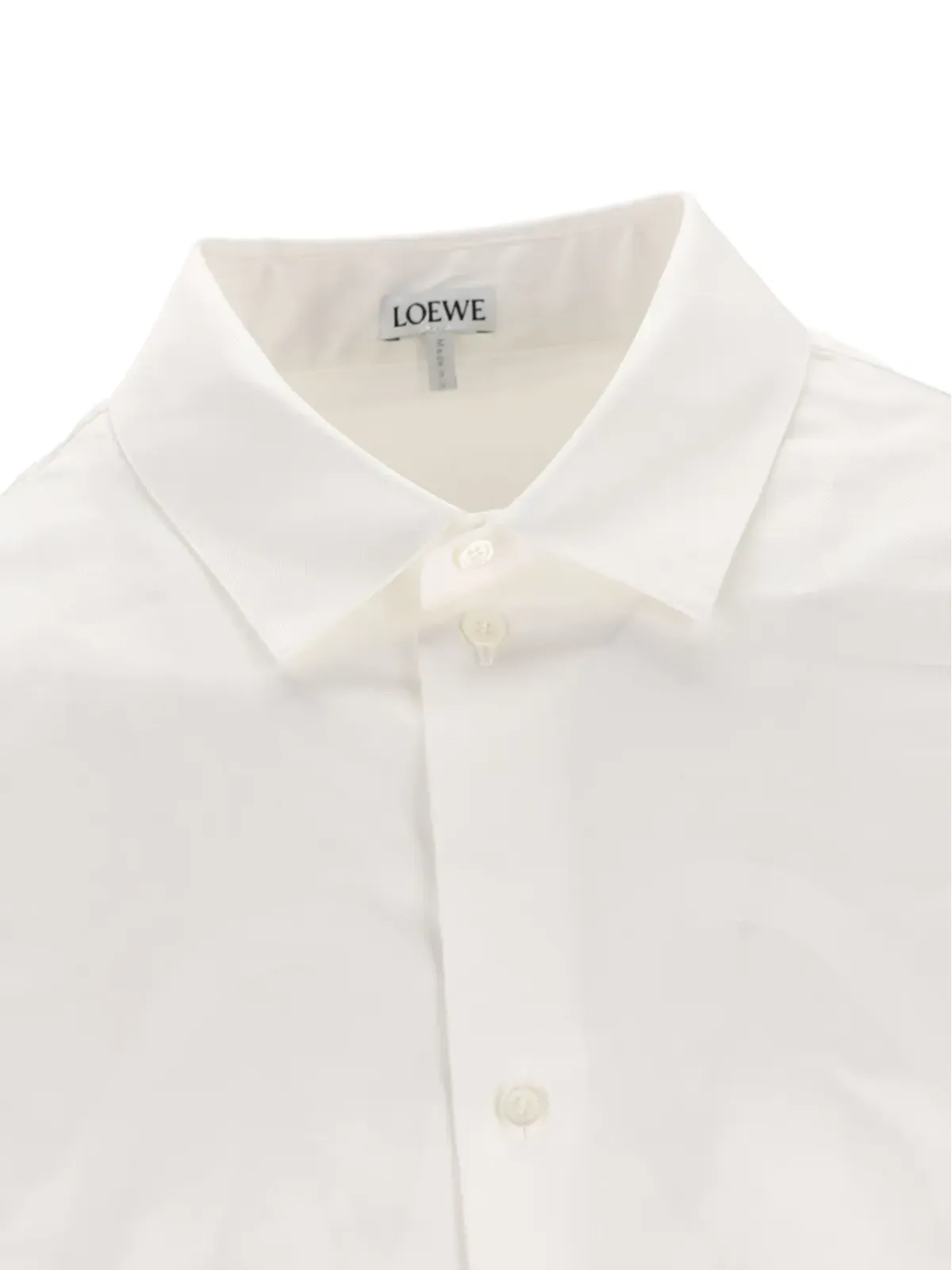 LOEWE long-sleeve button-down shirt - White - 画像4