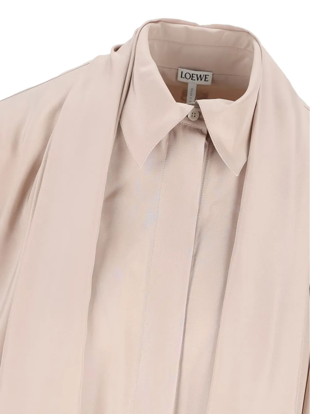 LOEWE ドレープカラーシャツ - ピンク - 画像4