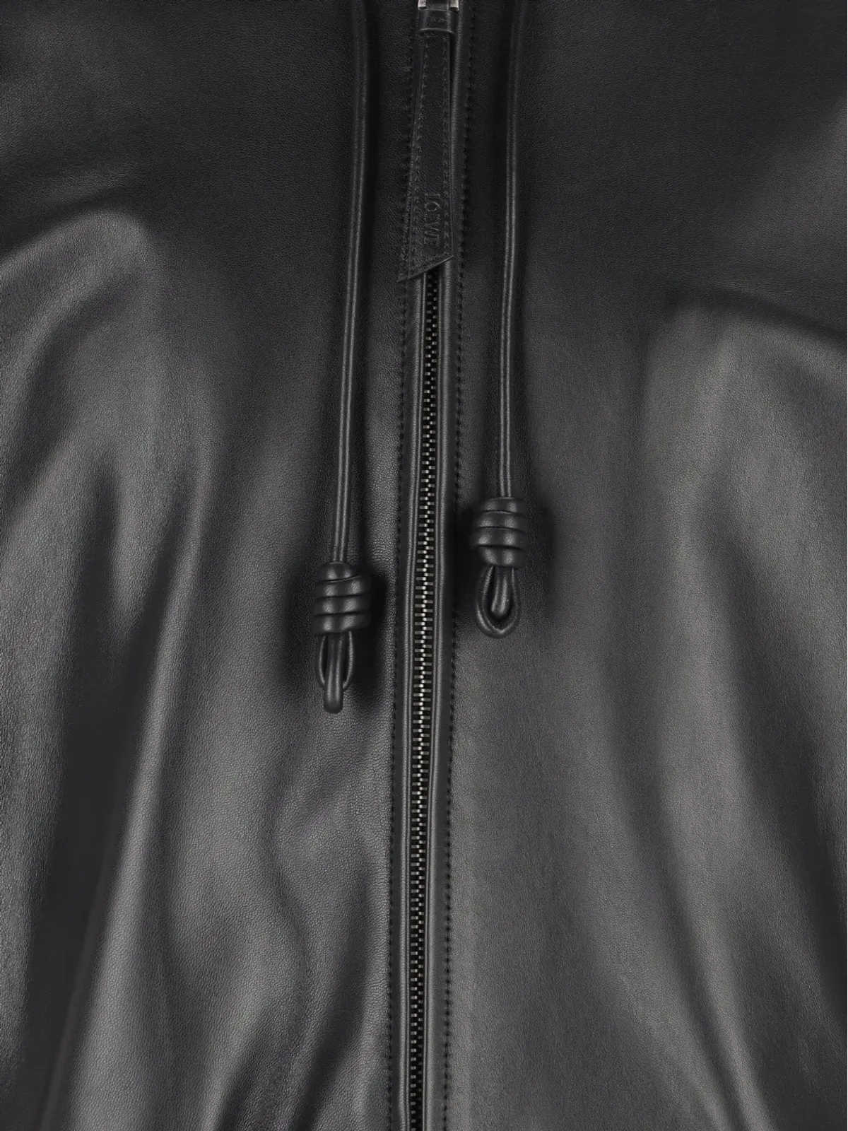 LOEWE フード付きレザージャケット - 画像3