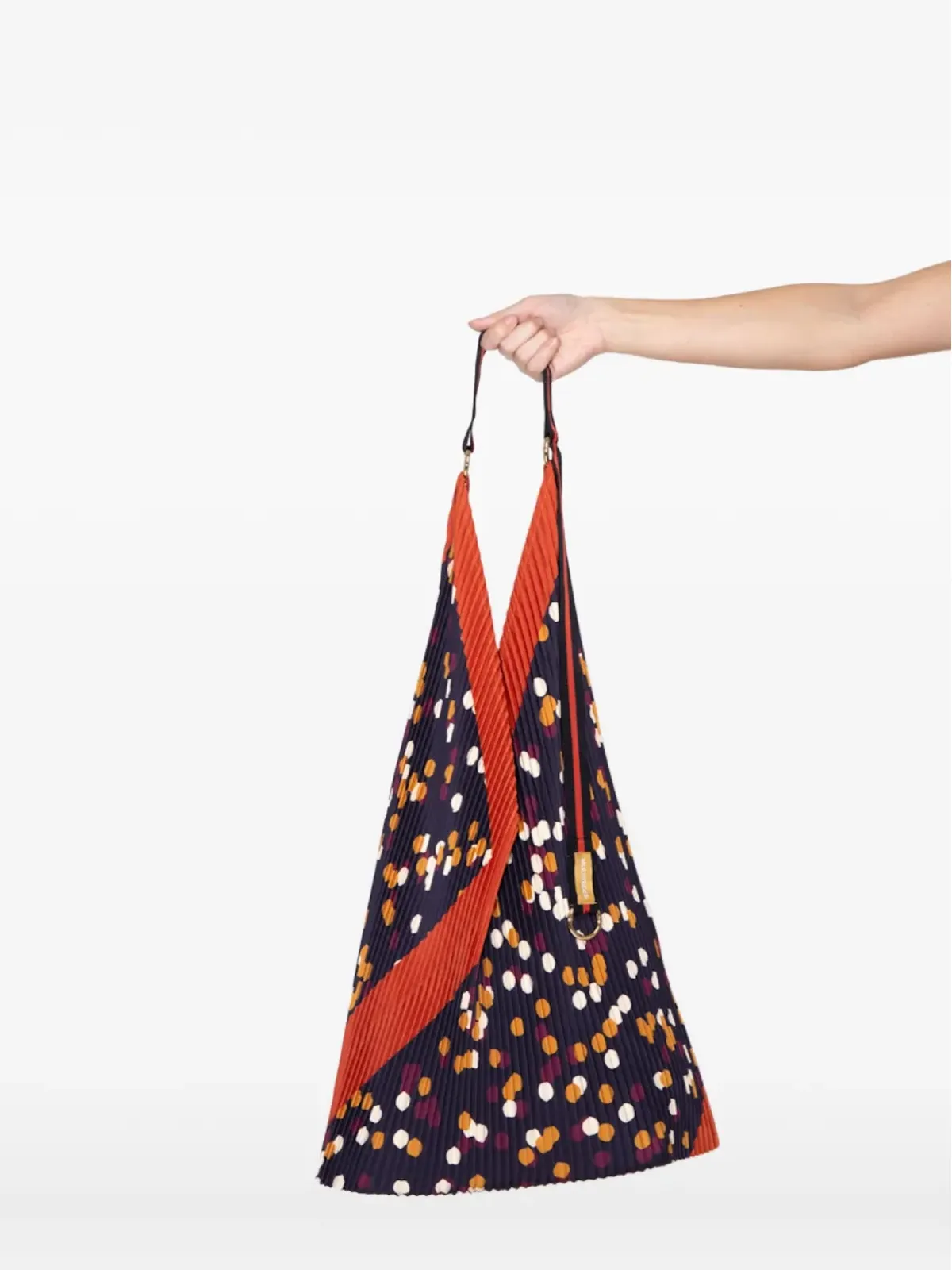 MULTITUDES BAGS Valeriaプリーツドットショルダーバッグ - ブルー - 画像2