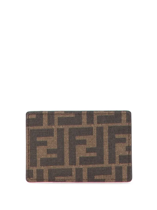 Fendi Pre-Owned Fendi Pre-Owned Zucca コーテッドキャンバスとレザー カードホルダーの商品画像