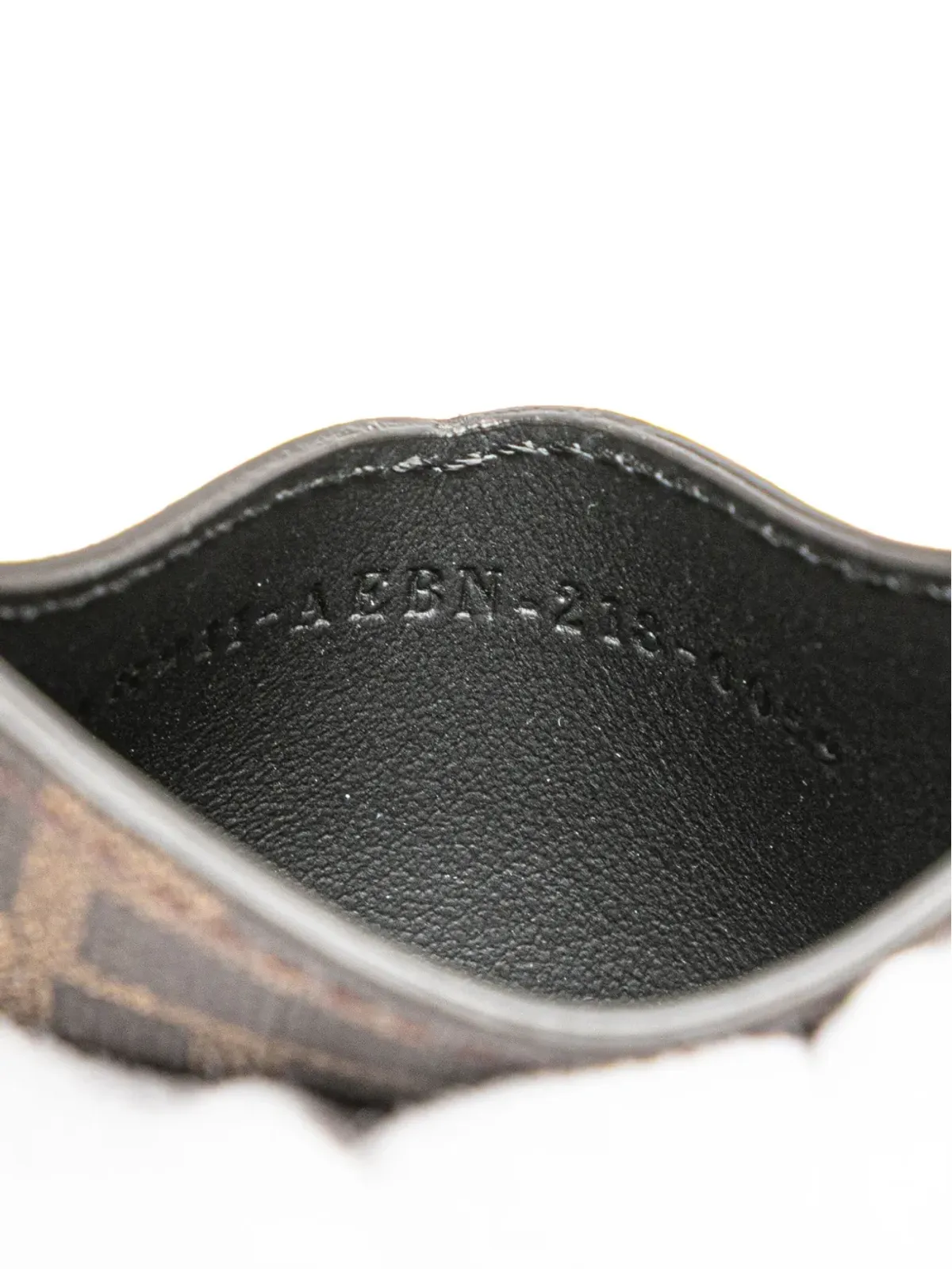 Fendi Pre-Owned Zucca コーテッドキャンバスとレザー カードホルダー - 画像5