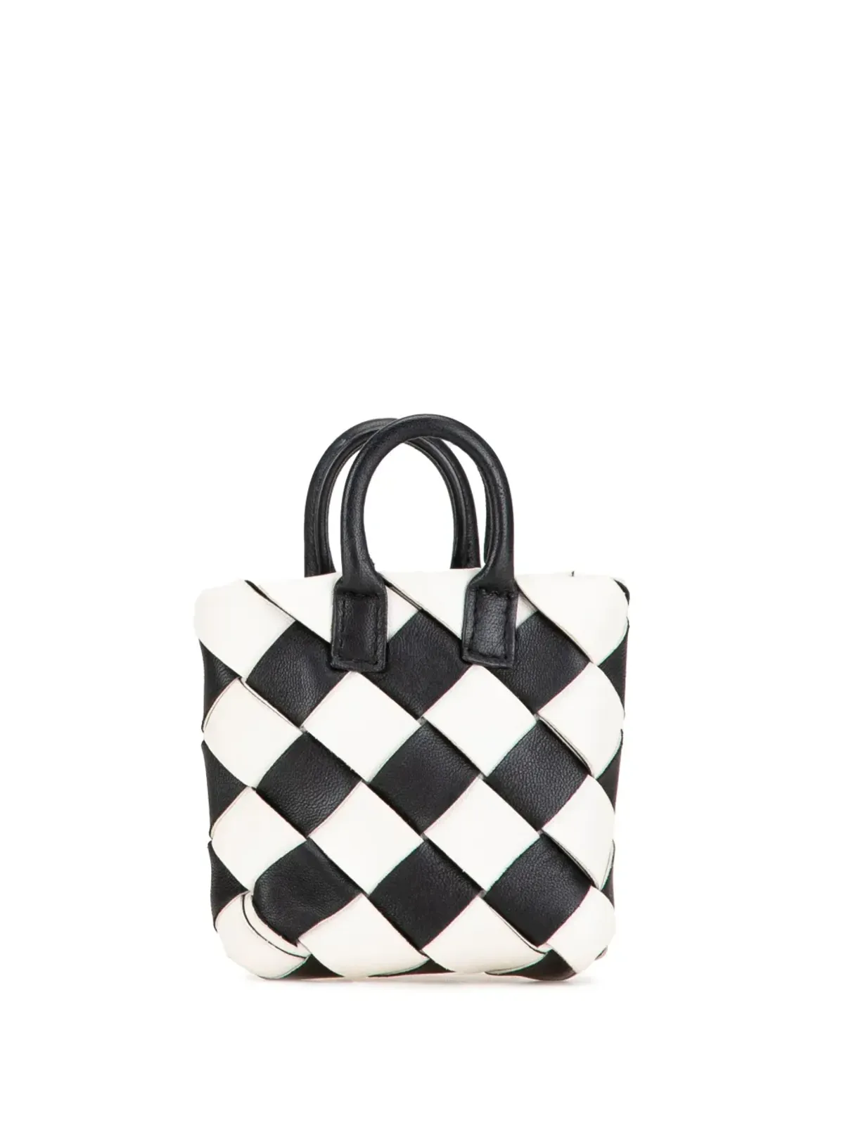 Bottega Veneta ビンテージ 2010-2024 Nappa Intrecciato Maxi Cabat バッグチャーム/キーチェーン - ブラック - 画像1