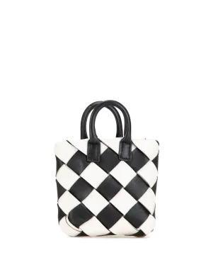 Bottega Veneta ビンテージ 2010-2024 Nappa Intrecciato Maxi Cabat バッグチャーム/キーチェーン - ブラック - サムネイル1
