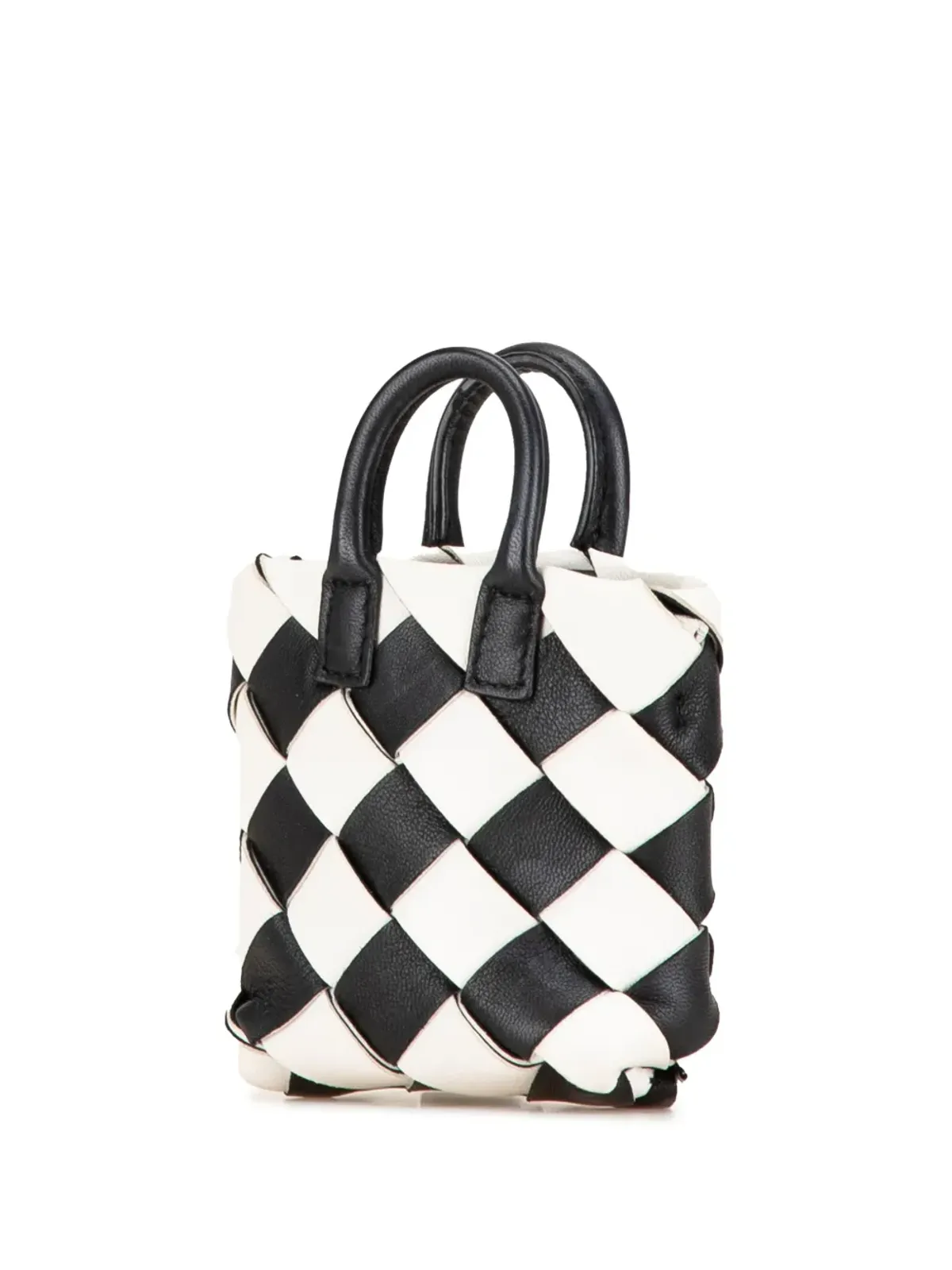 Bottega Veneta ビンテージ 2010-2024 Nappa Intrecciato Maxi Cabat バッグチャーム/キーチェーン - ブラック - 画像2