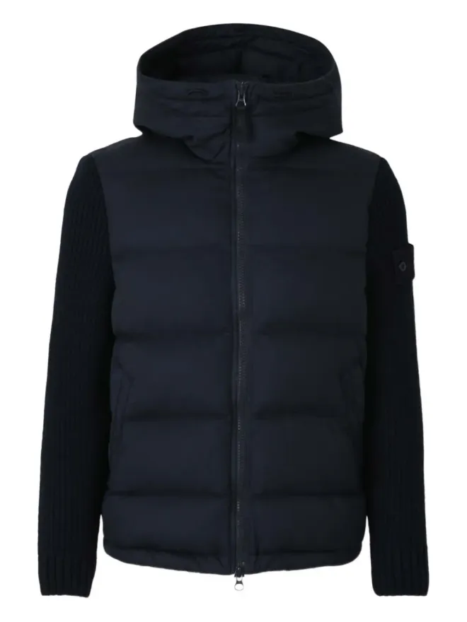 Stone Island Stone Island キルテッドフードジャケット - ブルーの商品画像