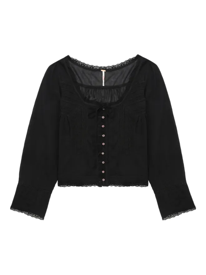 Free People Free People レーストリムシャツの商品画像